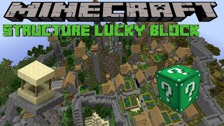 STRUCTURE LUCKY BLOCK - MINECRAFT 1.8.9 (MOD SHOWCASE)