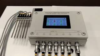 Six channel data acquisition unit for lab works