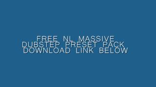 FREE SKRILLEX DUBSTEP WOBBLE PRESET PACK FOR NI MASSIVE (2012)
