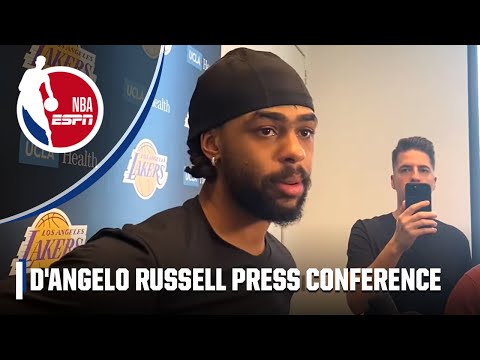 D'Angelo Russell reacts to Lakers trade, growth in introductory press conference | NBA on ESPN