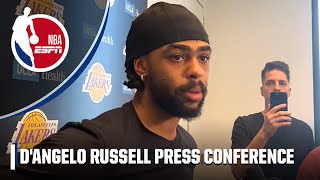 D'Angelo Russell reacts to Lakers trade, growth in introductory press conference | NBA on ESPN