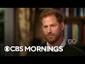 Prince Harry talks royal family on 60 Minutes