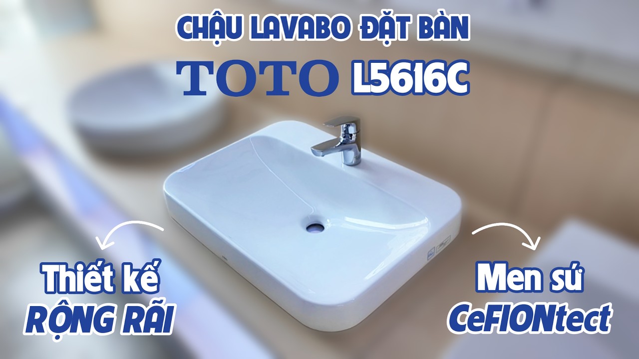 Chậu rửa lavabo đặt bàn TOTO LT5616C