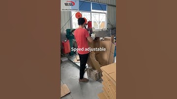 Corrugated Carton Box Making Machine ZHENHUA GDJ  Auto Push Servo Motor Box Stitching Machine