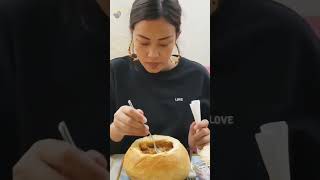 A Soup Serve In A Bread Bowl Romanian Food Awesome