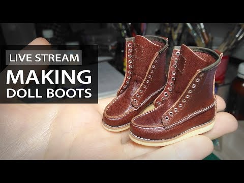 Making Doll Shoes Stream | Прямой Эфир: Делаю Обувь для Куклы