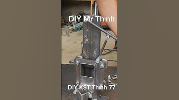 #diy #tool , chế tạo đơn giản cơ cấu nâng hạ máy khoan bàn tự chế