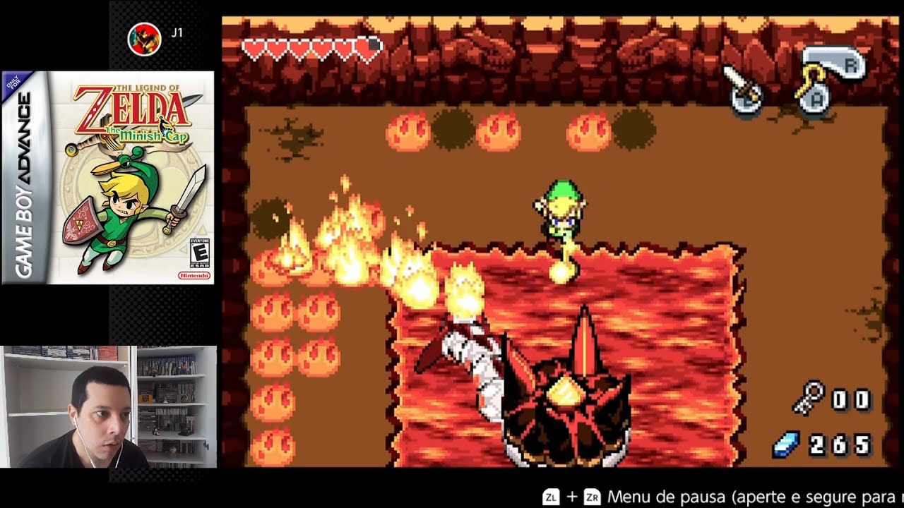 The Legend of Zelda The Minish Cap - Cave of Flames Boss - Gleerok ...