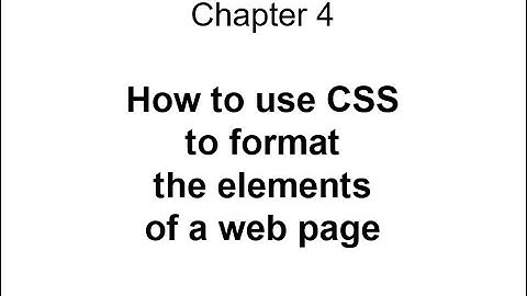 Chapter 4 - HTML/CSS - AWD 1000 Summer 2020