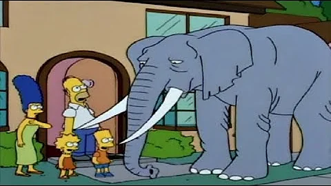 The Simpsons S05E17 - Bart Gets An Elephant Stampy | KBBL Radio | Check Description