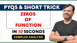 Analytic Function | Trick To Find Order Of Zeros of Analytic Function | Short Trick By Gp sir