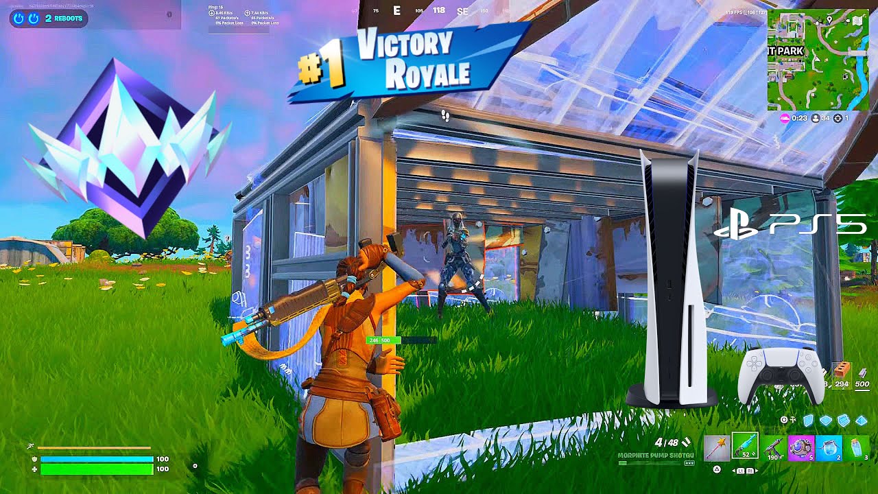 PS5 Fortnite Reload Ranked Controller Gameplay (4K 120FPS)
