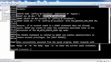 RHCE-7: Allow/Disallow remote logins to mariadb