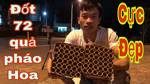 Đốt 2 dàn pháo hoa 36 quả của đài Loan đẹp quá bà con ơi | Pháo Hoa Tết 2020 | Chiến Nổ Vlogs