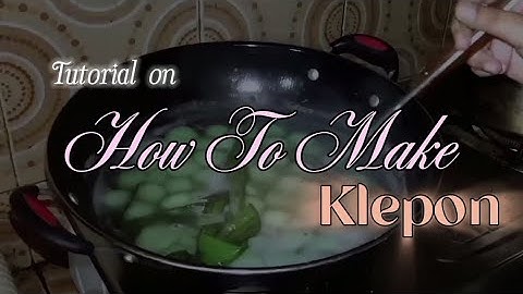 How to Make Delicious and Chewy Klepon - Text Procedure
