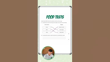 GCSE Biology: Exam Question | Food Tests