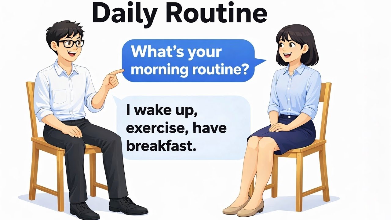 Daily Routine Conversation in English | 27 Minutes Listening & Speaking Practice for Beginners