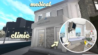 building a bloxburg MEDICAL CLINIC in my lakeside town