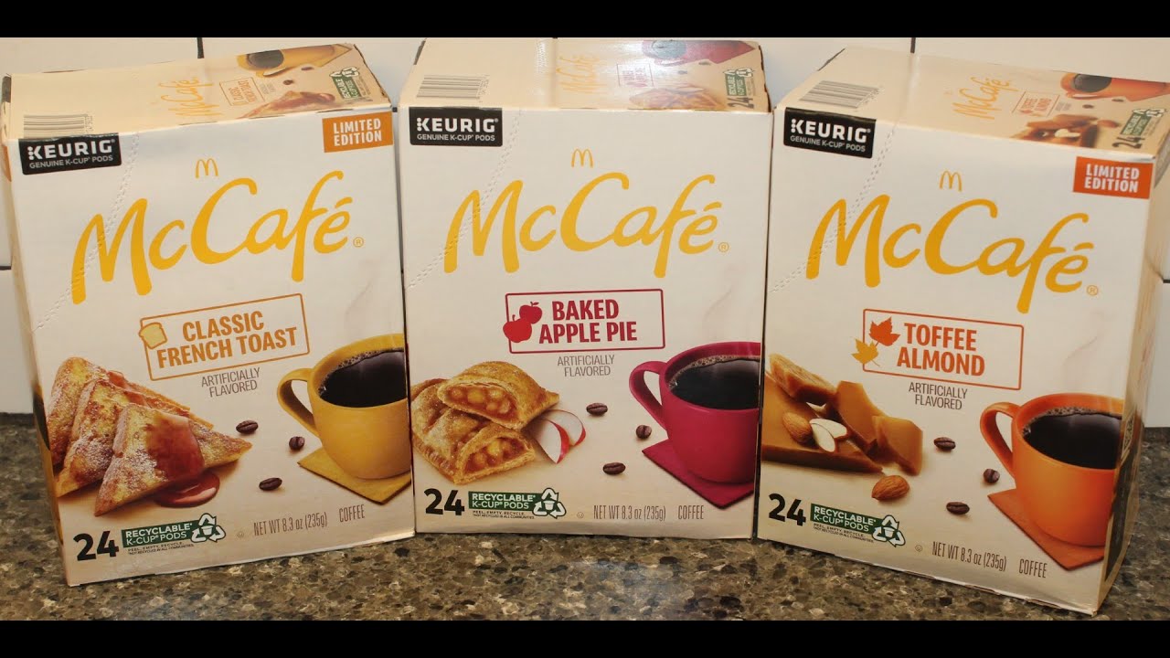 McCafé Coffee Classic French Toast, Baked Apple Pie & Toffee Almond