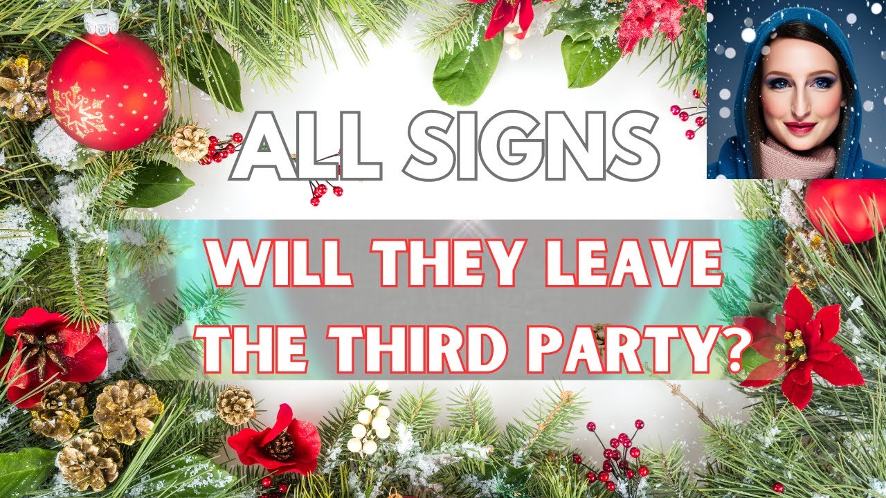 All Signs🙋‍♀️love tarot reading - WILL THEY LEAVE THE THIRD PARTY? ❤️ Timestamps in description box