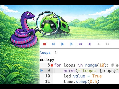 How to debug CircuitPython code with a visual debugger