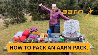 How to Pack and Aarn Back Pack and Aarn Balance Pockets