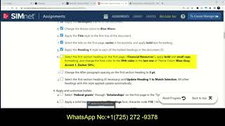 In Practice Word 365: Application Capstone Project 1 (chs. 1-4) | Simnet Exam Part 1.2