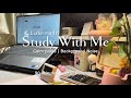 90 Min STUDY WITH ME | 40/10 Pomodoro | Rainy Sound | Background Noise | Calm song ♪ #studentlife 