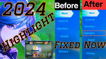 ML Highlights Settings / How To See Highlights In Mobile Legends