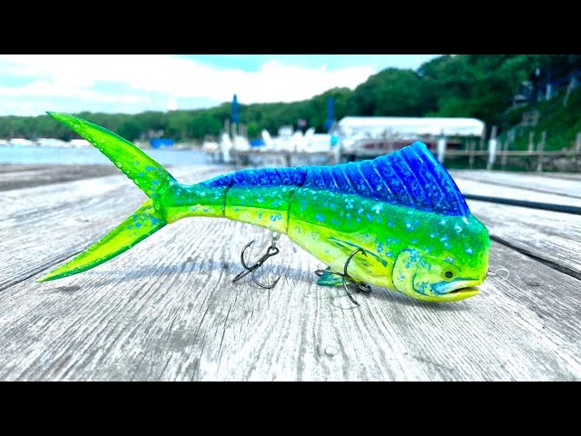 I made - carved - painted a Mahi swimbait to fish with!!!! 