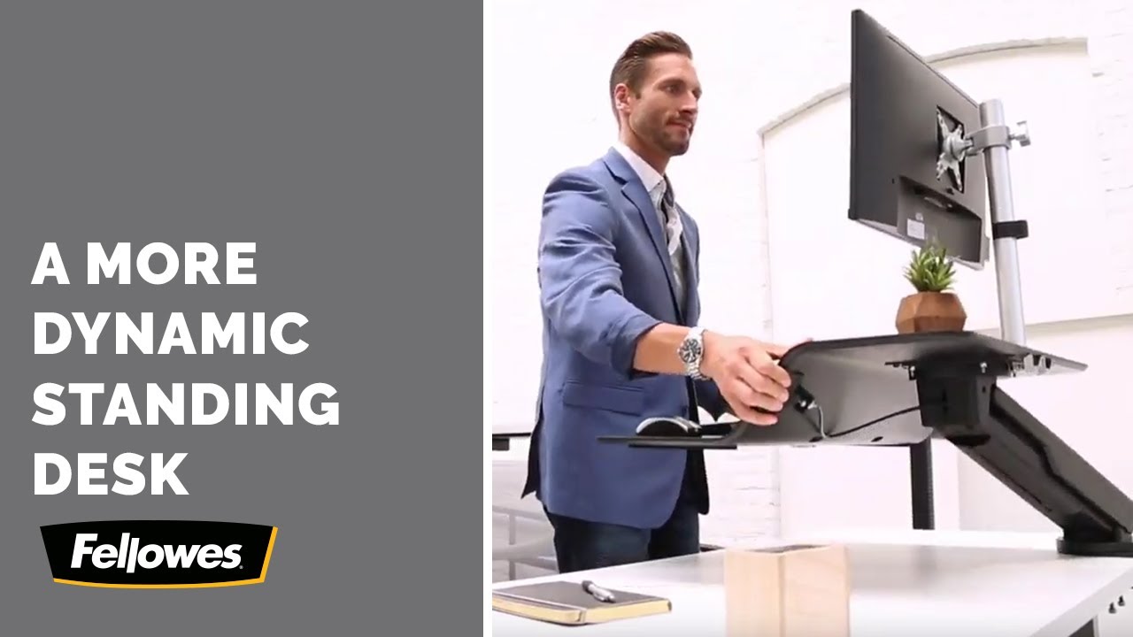 The Standing Desk With Dynamic Motion-Fellowes Lotus™ RT