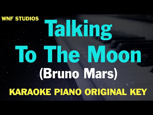 Bruno Mars - Talking To The Moon (Karaoke Original Key) class=