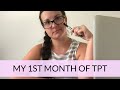What I learned in my First Month of Teachers Pay Teachers | TPT