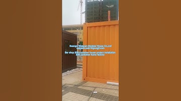 Hot sales coffee container house ,customized 20ft flat pack container store house home