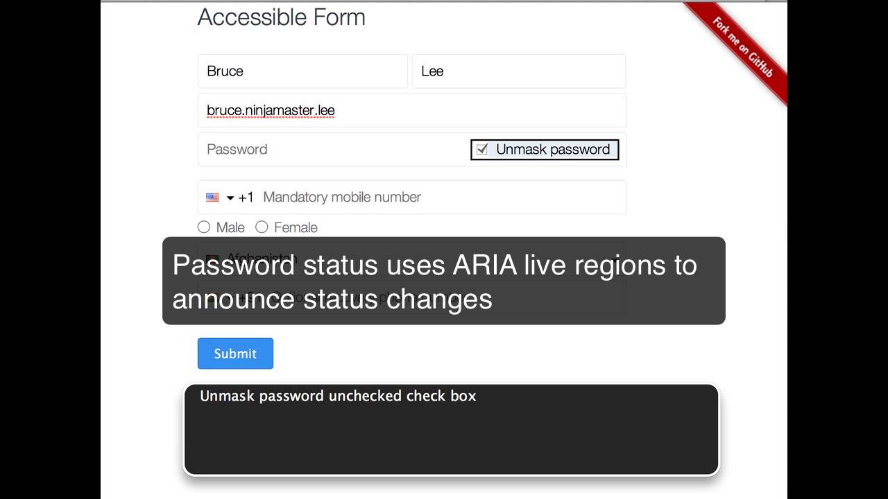 accessible forms with yui youtube accessible form