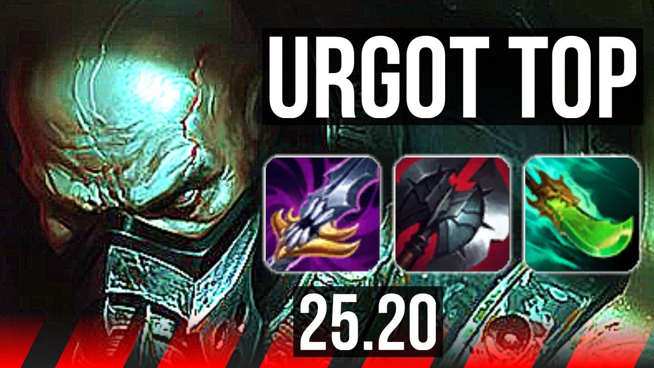 URGOT vs MORDEKAISER (TOP) | 6 solo kills, Dominating | KR Master | 25.20