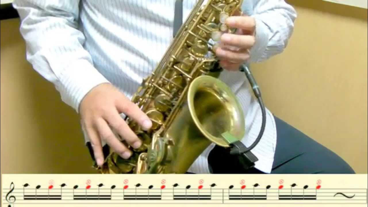 SAXオルタネイト・フィンガリング例　【sax-alternate-fingering sample】