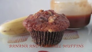 Muffins de Platano y Caramelo