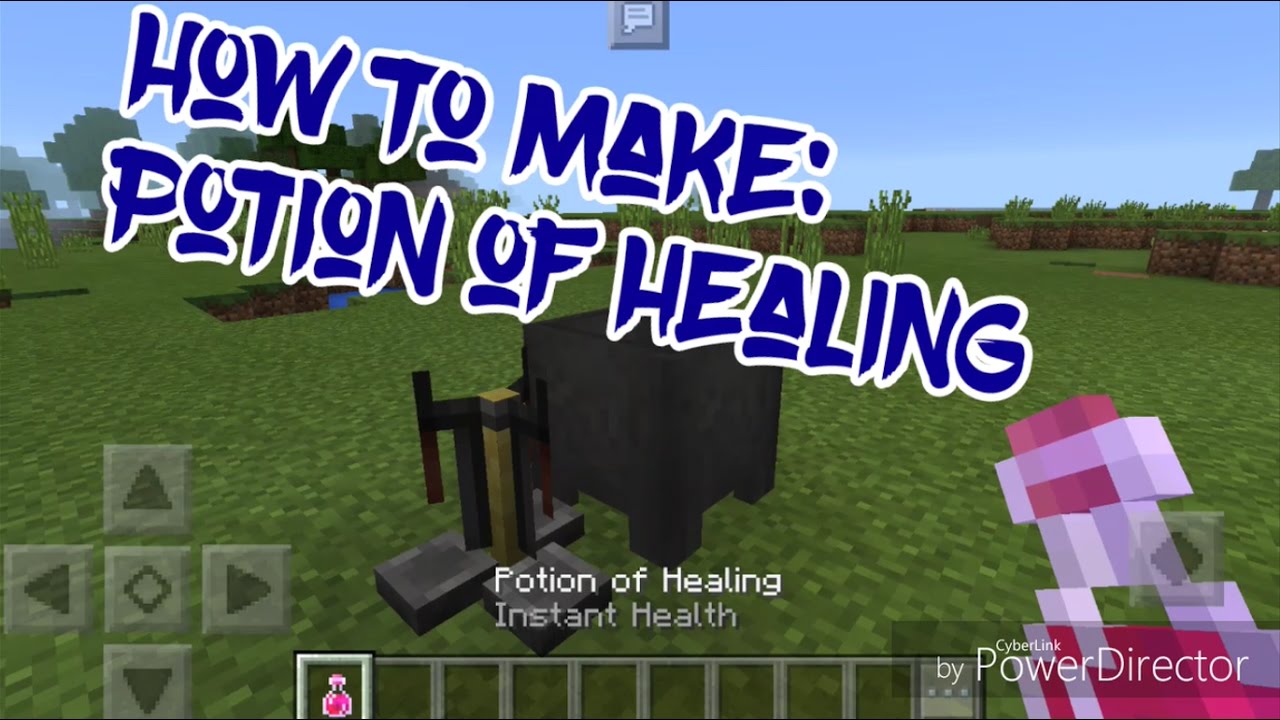 How To Make Healing Potion Minecraft Pe Youtube
