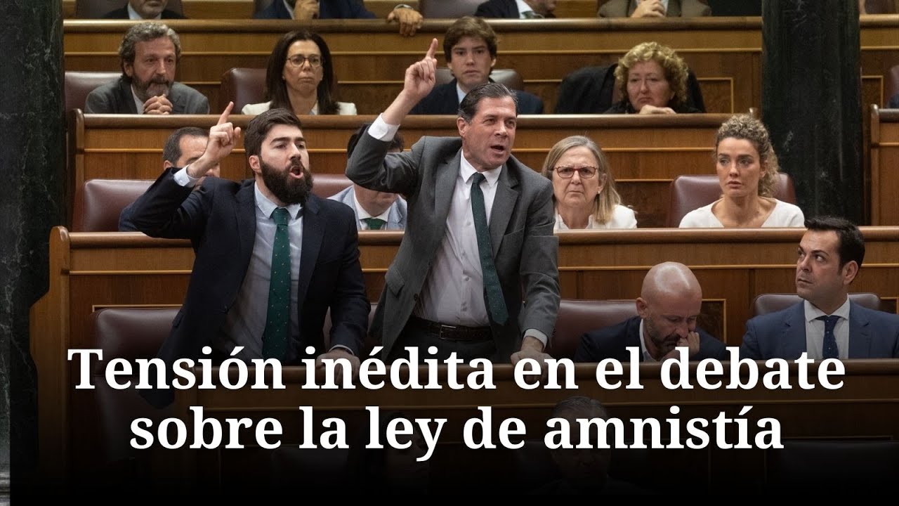 Tensión inédita en el debate sobre la ley de amnistía por los gritos de ...