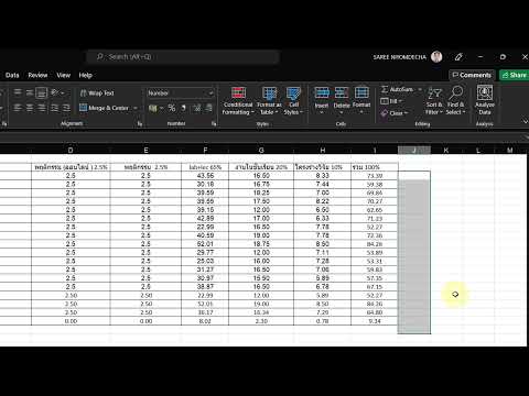 การปัดเศษโดยใช้คำสั่ง Round ใน excel