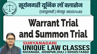 What are SUMMON or WARRANT cases? || Difference b/w Summon and Warrant Cases ||