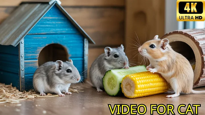 Cat games mouse hide & seek, squeaking and playing for cats to watch | 8 hour cat tv 4k 60fps