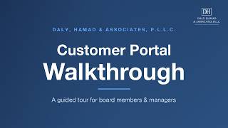 DHA Customer Portal Walkthrough