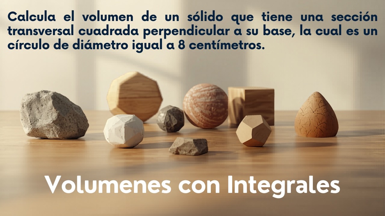 Volumen de un sólido | Ejemplo 1 | Cálculo Integral - YouTube