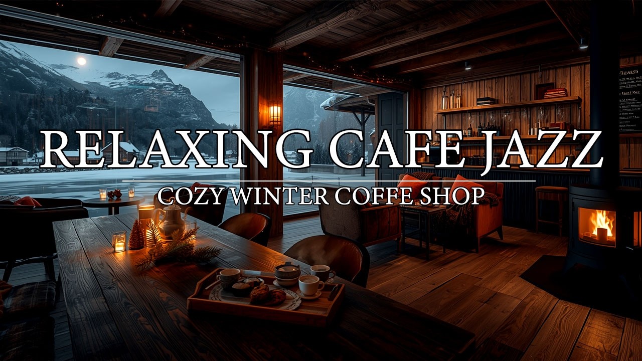 Smooth Jazz At Cozy Cafe Ambience | Enjoy Relaxing With Soothing Jazz Music For Study & Sleep