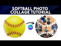 How to Make a Softball Photo Collage in Canva | Sports Template Tutorial