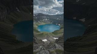 The Lake Hidden Inside A Volcano 😳 #facts #geography
