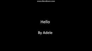 Hello Lyrics By Adele