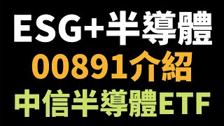 00891中信Esg關鍵半導體Etf年賺20%2021年最新Esg Etf詳細大解密20210513